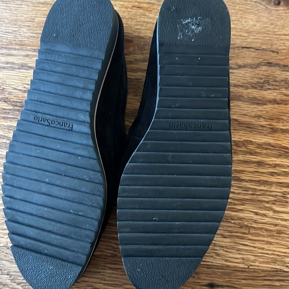 Loafers Suede Black.  Size 9. Franco Sarto - Picture 4 of 7